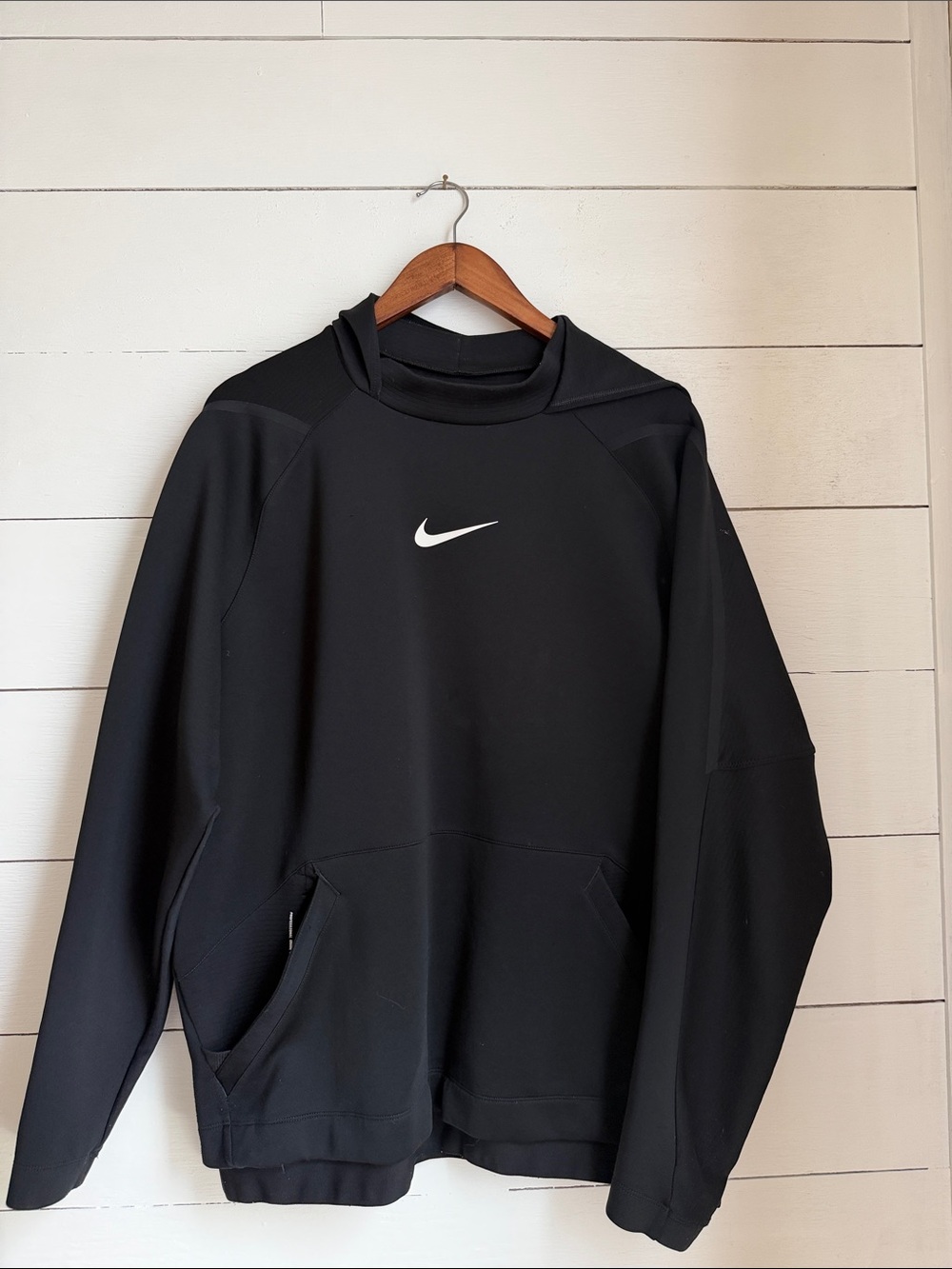 Nike Black Performance Pullover with White Swoosh